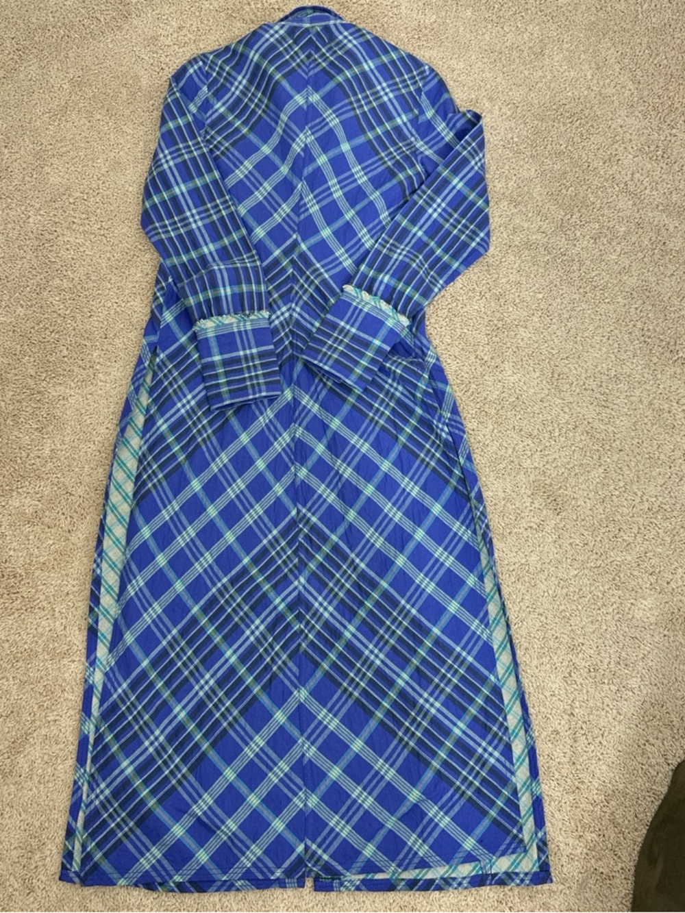 NWT Free People We The Free “Ruth” Long Shirt/Duster, Cobalt Blue, Size 4🏛️ - Picture 6 of 7
